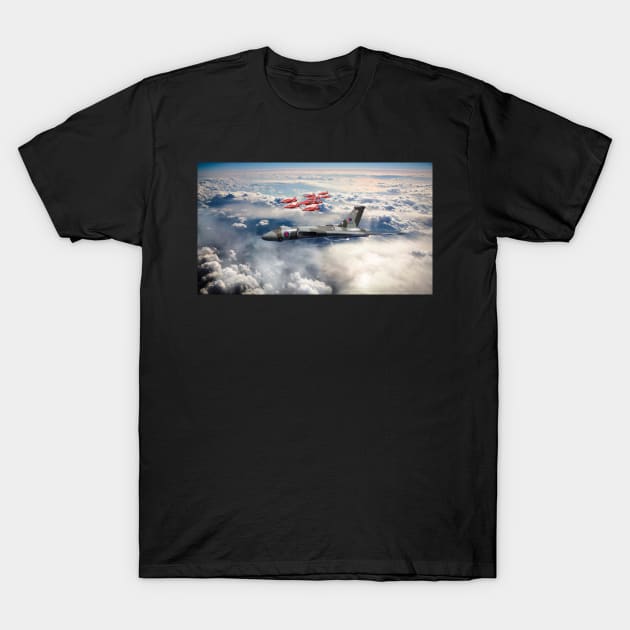 XH558 with The Reds T-Shirt by aviationart